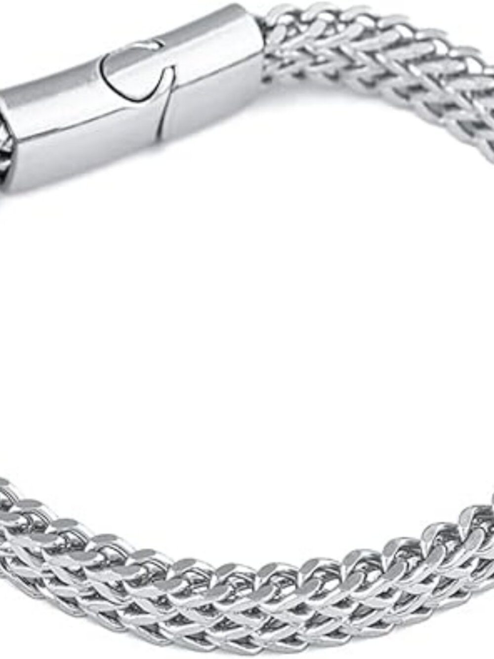 Cuban Link Bracelet Silver Jewelry Bangle for Women Chunky Fashion Statement